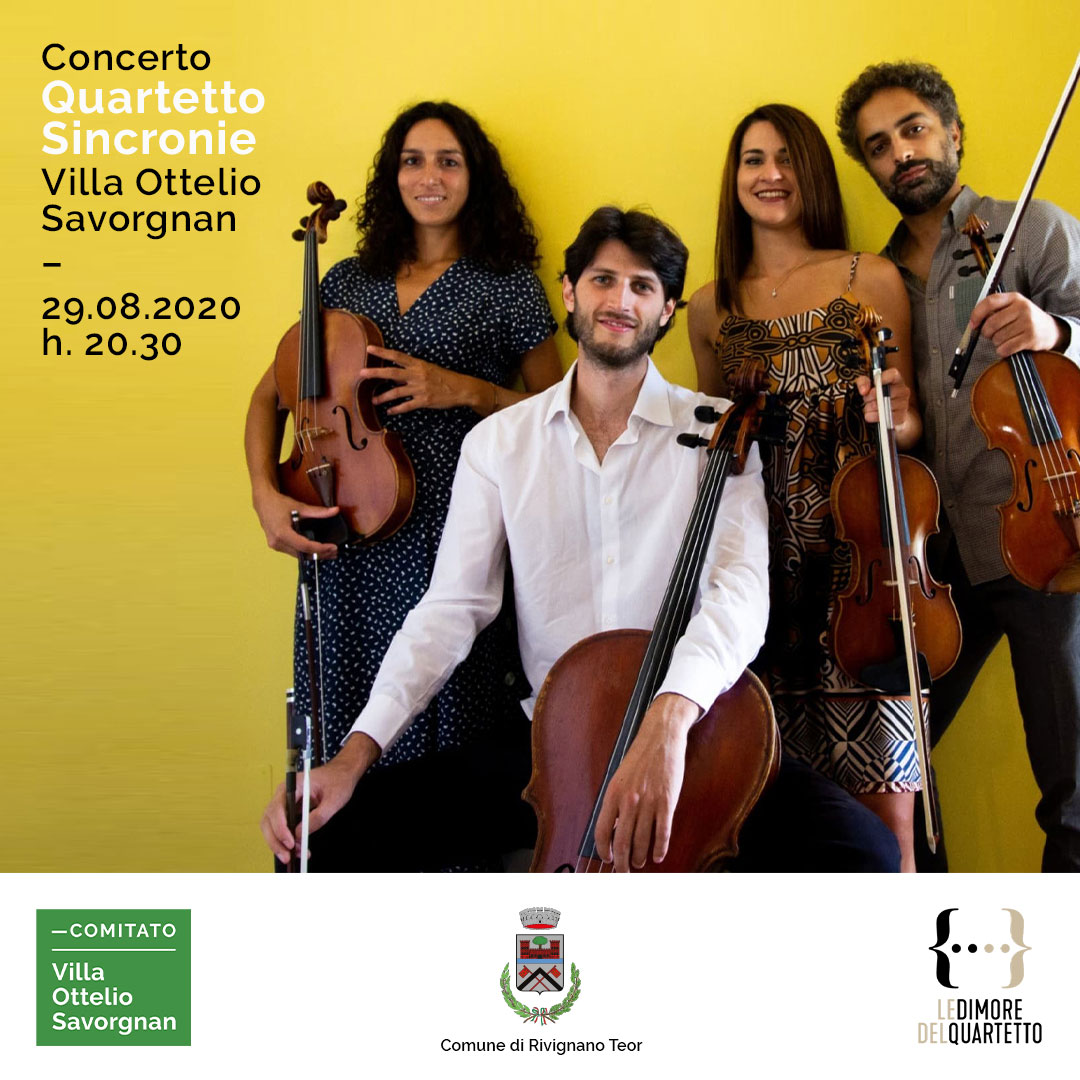 Concerto Quartetto Sincronie Villa Ottelio Savornan